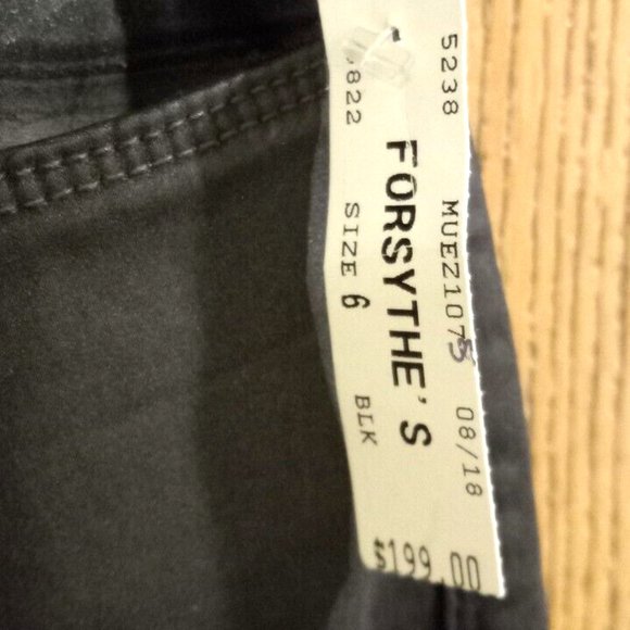 NYDJ STRAIGHT LEG WOMANS JEANS leggins size 6 new with tags black - Picture 4 of 6